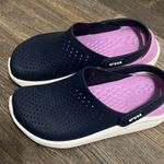 Crocs Lite Ride Navy & Purple 360 Clogs Shoes Unisex Women 8 Men 6 Photo 0