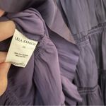 Ulla Johnson Lucette Dress Royal Purple Lago Size 10 Corset Pleated Satin Ruffle Photo 13