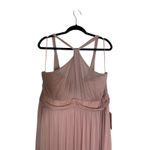 Birdy Grey  Kiko Maxi Dress Womens Curve 2X Mesh Dusty Rose Bridesmaid Tulle New Photo 1