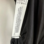 ZARA Satin Slip Dress Midi Black Viscose Draped V Neck Minimalist Classic S NWT Photo 14