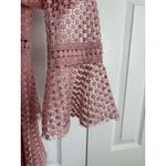 Pretty Little Thing Dusty Pink Tiered Lace Mini Dress – Size 4 (NWT) Photo 6