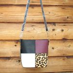 NWT Black White Crossbody Leather Bag Black Photo 8