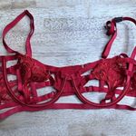 Victoria's Secret Balconette Red Strappy Cage Bra Photo 0