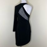 Stylestalker Micah Dress LARGE One Shoulder Asymmetric Sheer Cocktail Mini Party Photo 4