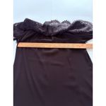 White House | Black Market WHBM Top XS Black Lace Off Shoulder Goth Whimsy Dark Romance Castlecore Witchy Photo 7