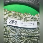 ZARA  Green Patterned Women's Dress size Large Photo 7