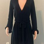 Bailey Rose Mini Wrap Black Dress Size Small long sleeve CASUAL FORMAL NWT #104 Photo 0