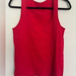 NEW OQQ Womens Red Summer colorful nylon Ribbed Tank Top XL Photo 0