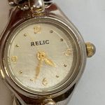Relic  womens 20mm Quartz analog watch silver gold tone dial bracelet 6.5”-7 runs Photo 1