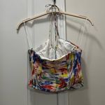 AQUA Multicolor Halter Crop Top Size Small Photo 2