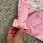 Edikted NWT Pink  Brandi Lace Trim Satin Tank Top Photo 7