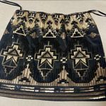 Coveted Clothing  Women’s Sequin Black & Gold Mini Skirt Size S Photo 1