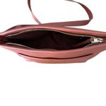 Universal Threads Universal Thread Brown Faux Leather Crossbody Bag with Exterior Pocket Photo 3