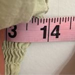 LA Hearts  Green Cotton Smocked Ruffle Long Sleeve‎ Babydoll Crop Top Small Photo 9