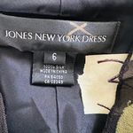 Jones New York Vintage 90s Long Black Summer Maxi Dress with Pink Flower Print size 6 Photo 7