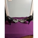 Gianni Bini  Women's Black And White Open Toe Heels, Size 9.5 Photo 5