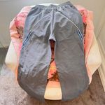 y2k nylon silver grey striped wide leg track pants Gray Size L Photo 3