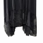Sympli Womens Black Asymmetrical Tunic Top Velvet Burnout Size 8 Made In Canada Photo 5