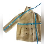 Sandro  Faux Fur Double Breasted Coat Natural Size 36 Photo 15