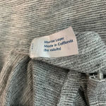 Marine layer Striped Slub Rayon Gray Stripe Tee Photo 9