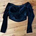 SheIn Black Velvet, long sleeve, Corset top 3xl curve Photo 0