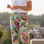 Loudmouth‎ Golf Flamingo Print Capri Cropped Pants size 10 Pink Size M Photo 0