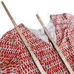 Altar'd State Altar’d State Orange-Red Short Jumpsuit Size M EUC Scoop Neck Flutter Sleeve Fit Photo 6