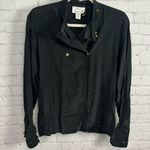 Vintage Silk Studio by Claude Bennett stunning double breasted blouse size 8 Gold Photo 1