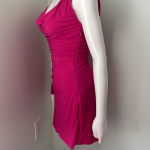 Alana Eve Raspberry Chloe One Sleeve Mini Dress size small Pink Photo 11
