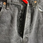 Levi Strauss‎ Ribcage Straight Ankle Jeans Black Women's Size 28 Premium Denim Photo 6