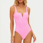 Beach Riot  Tropez One Piece Prism Pink, Size Small , $178 Photo 7