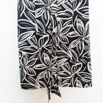 Toccin Tina Floral Print Puff Sleeve Shirt Mini‎ Dress Black White Size 8 Photo 6