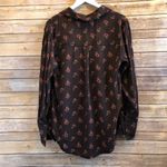 Something Navy  Floral Button Up Blouse Size XS NWT Photo 1