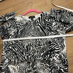 Cable & Gauge Vintage Medium cardigan sweater zebra cheetah print Photo 7