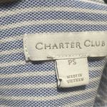 Charter Club  light blue striped button up shirt petite Photo 6