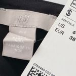 H&M NWT  Navy Sleeveless Printed V-Neck Dress Black White Tie Back Size 6 Photo 10