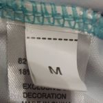 Striped Bikini Top Multicolored Size Medium Blue Photo 2