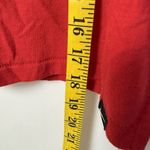 Nike (2016) Official T-Shirt Womens Medium Red Mesh Sleeve Crop Top Logo Sporty Photo 6