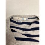 Boden Sweater Dress Striped Knit Casual Long Sleeve Gray Size US 10 Gray Blue Photo 2