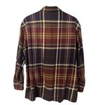 Lauren Ralph Lauren Womens Plaid Chore Jacket Shirt Sz M Shacket Western Preppy Brown Size M Photo 2