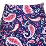 Talbots  blue, pink and white paisley skirt with side zipper in size 10. EUC Photo 3