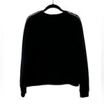 Maje  Tosko Sweatshirt Black Size Medium Photo 7