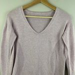 Lululemon Pink Heathered Petals Still Movement Sweater Photo 3
