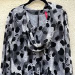 NEW IC Collection by Connie K Knit Dress M Attached Scarf Leopard Gray Size M Photo 1