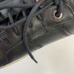 Carmela  Size 37 6 Sneaker Love For Leather Black Slip On Lace Up Platform Shoes Photo 5