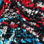 Dress the Population  Charlie Black Multi Sequin plunging v neck Jumpsuit XL Photo 1