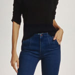 Veronica Beard  Waldorf T Shirt Ruched Short Sleeve Pima Cotton Womens Xs Photo 0