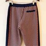 ZARA Red White Blue Knit Tapered Leg Pants Printed Size Medium High Rise Photo 5