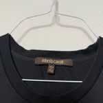 Roberto Cavalli Graphic Black T-Shirt Photo 1