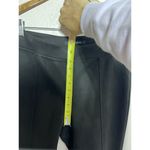 Andrew Marc  Pants Womens Size Large Faux Suede Black Pull on Skinny Leg Biker Photo 6